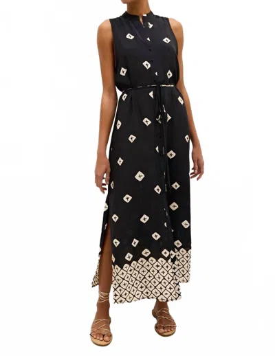 Marie Oliver Kirkley Button-front Midi Dress In Black