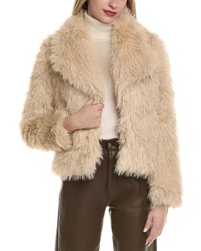 Stella + Lorenzo Short Jacket In Brown