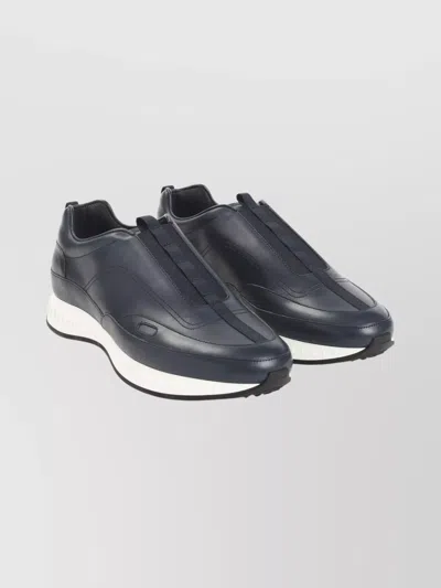 John Lobb Stylish Sneakers With Contrast Sole And Pull Tab In Blue