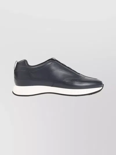 John Lobb Stylish Sneakers With Contrast Sole And Pull Tab In Blue