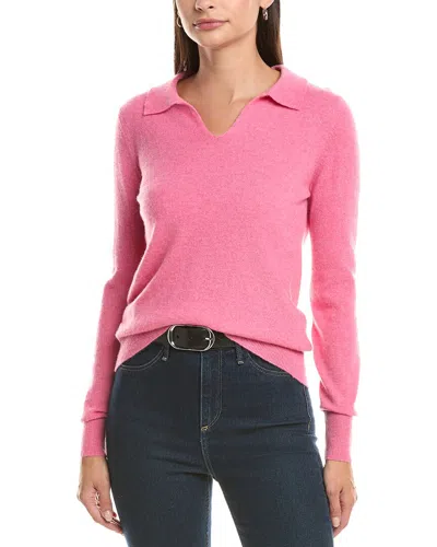 Incashmere Polo Cashmere Sweater In Pink