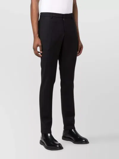 Dondup Trousers With Belt Loops And Pockets In Black