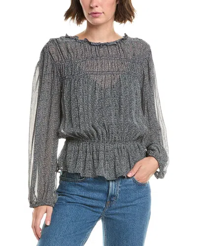 Velvet By Graham & Spencer Blen Top In Navy In Black