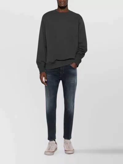 Dondup Brighton Straight Cut Denim Trousers In Blue