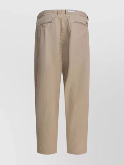 Carhartt Tailored Trousers With Front Pleats And Pockets In Brown
