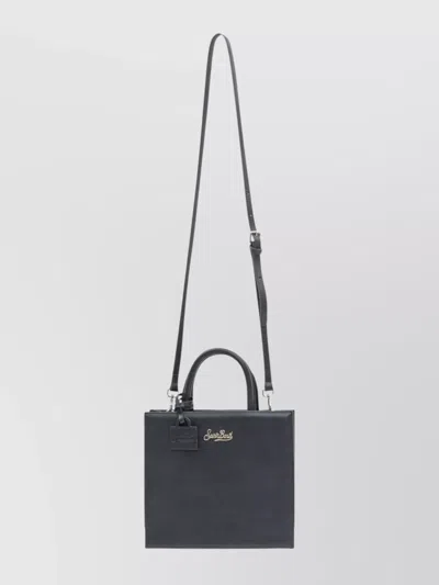 Mc2 Saint Barth Versatile Tote Bag Detachable Shoulder Strap In Black