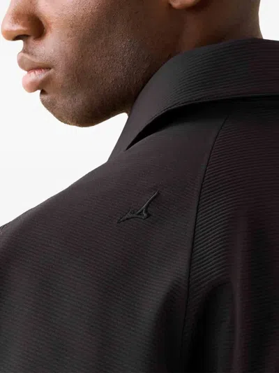 Mizuno Zip- Detail Coat In Black