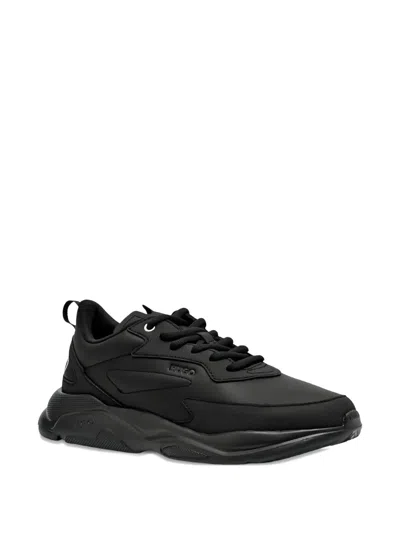 Hugo Boss Leon Lace-up Sneakers In Black