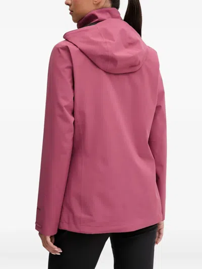 Jack Wolfskin Trailtime Hooded Zip-fastening Performance Jacket In Pink