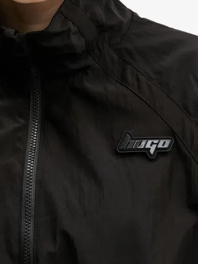 Hugo Boss Logo-detail Zip-fastening Jacket In Black