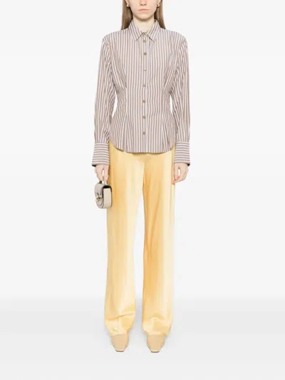 Reformation Vida Trousers In Yellow