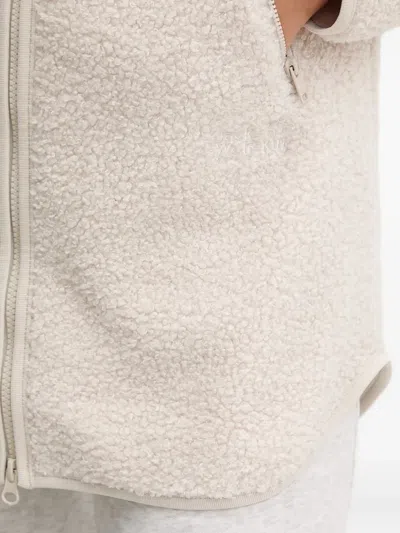 Jack Wolfskin High Curl Zip Fleece Jacket In Neutral
