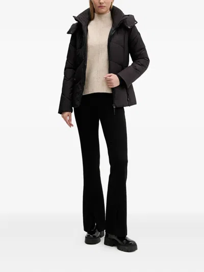 Desigual Zip-fastening Padded Jacket In Black