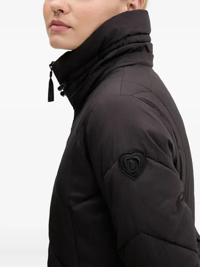 Desigual Zip-fastening Padded Jacket In Black