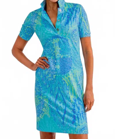 Gretchen Scott Serve It Up Dress In Grand Bazaar Turquoise In Blue