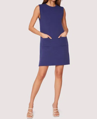 Lost + Wander Nautical Nirvana Knit Shift Minidress In Blue