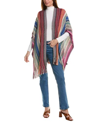 Missoni Wool-blend Cape In Multi