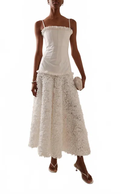 Alexis Maitland Midi Dress In White