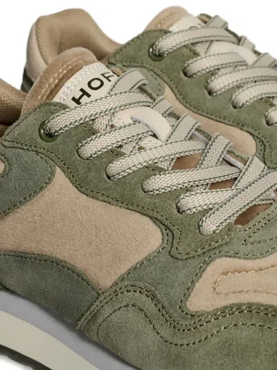 Hoff Panelled Lace-up Sneakers In Green