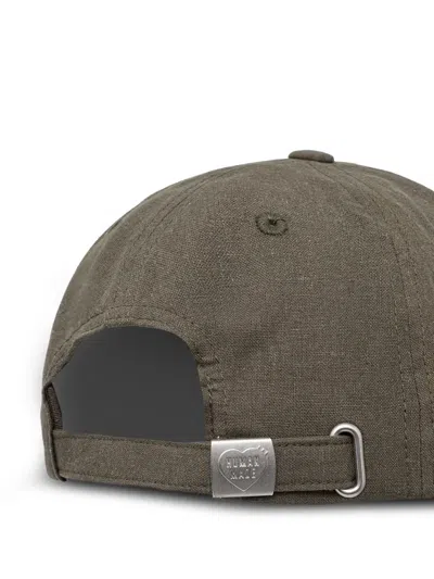 Human Made Embroidered Logo Cap In Brown