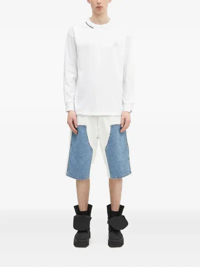 Aape By A Bathing Ape Long-sleeves Crew-neck T-shirt In White