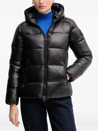 Save The Duck Lois Hooded Padded Jacket In Black