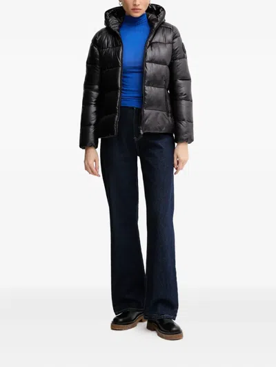 Save The Duck Lois Hooded Padded Jacket In Black