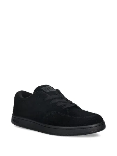 Kenzo Dome Suede Lace-up Sneakers In Black