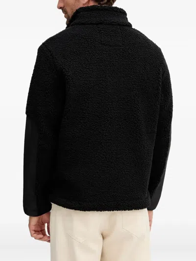 Alpha Industries Fleece Zipped Jacket In Black