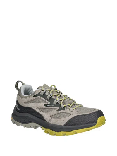 Jack Wolfskin Cyrox Texapore Low Panelled Performance Sneakers In Gray