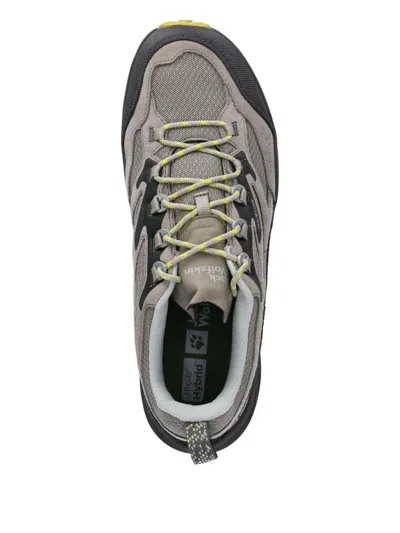 Jack Wolfskin Cyrox Texapore Low Panelled Performance Sneakers In Gray