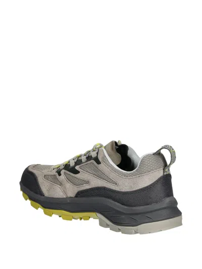 Jack Wolfskin Cyrox Texapore Low Panelled Performance Sneakers In Gray