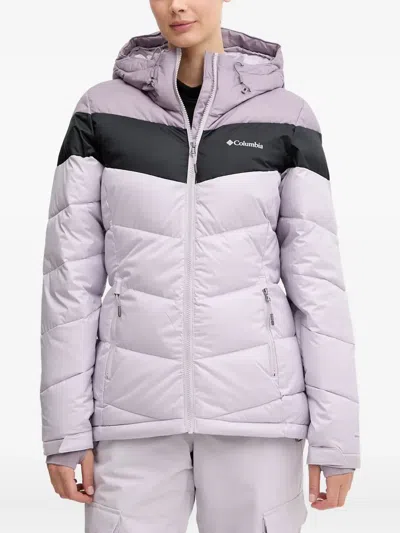 Columbia Hooded Puffer Jacket In Purple