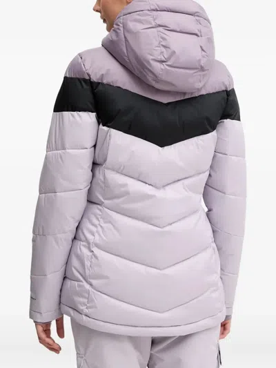 Columbia Hooded Puffer Jacket In Purple