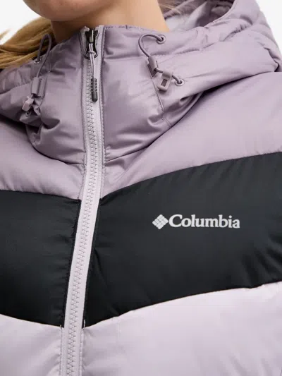 Columbia Hooded Puffer Jacket In Purple