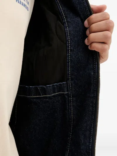 Dickies Hooded Denim Jacket In Blue