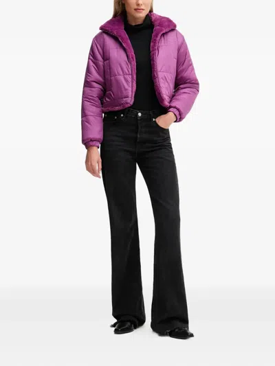Save The Duck Reversible Jacket In Purple