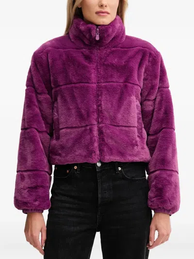 Save The Duck Reversible Jacket In Purple