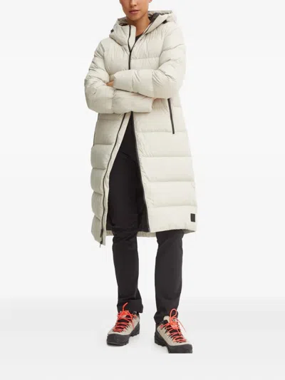 Jack Wolfskin Frozen Palace Hooded Quilted Coat In Neutral