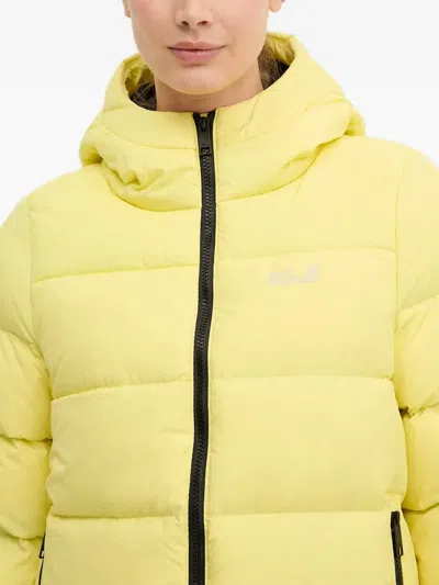 Jack Wolfskin Frozen Palace Hooded Zip-fastening Jacket In Transparent