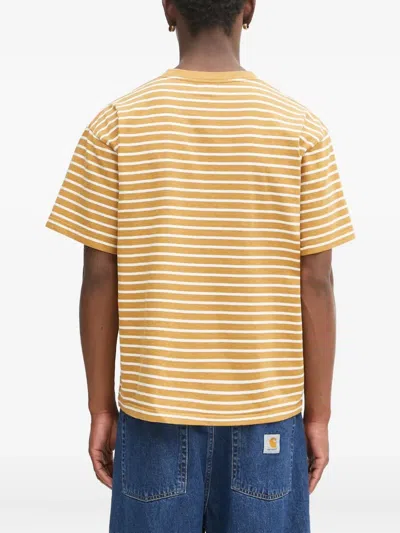 Human Made Striped Heart Graphic T-shirt In Neutral