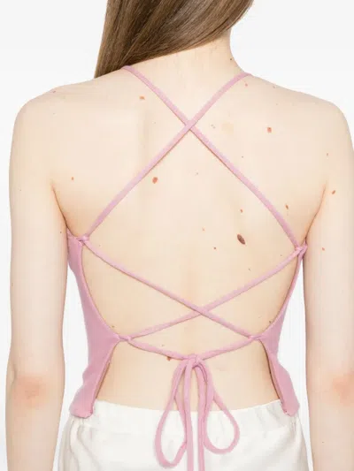 Reformation Vevina Top In Pink