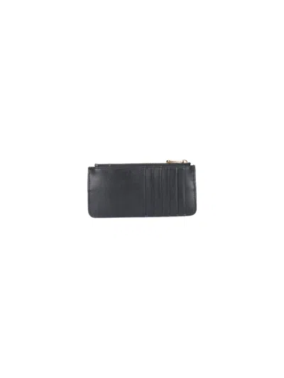 Ferragamo Vara Bow Card Holder In Black