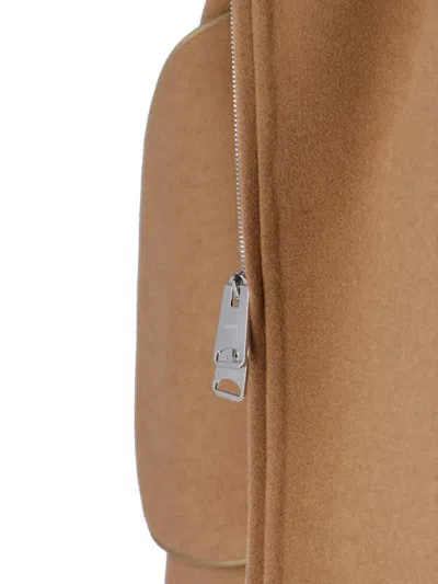 Khaite Garrett High-neck Bomber Jacket In Brown