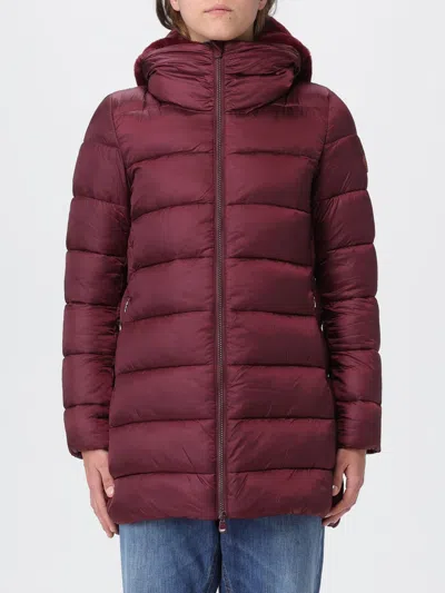 Save The Duck Jacket  Woman Color Wine In Burgundy