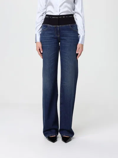 Elisabetta Franchi Pants  Woman Color Blue In Blue