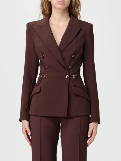 Elisabetta Franchi Blazer - Rojo Oscuro In Brown