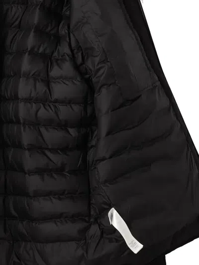 Patagonia Hooded Logo Jacket In Black