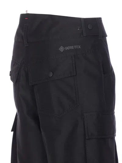 Moncler Patch-logo Ski Cargo Pants In Black