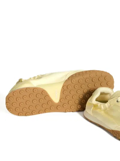 Hoff Bridge Satin Scrunch Sneakers In Yellow